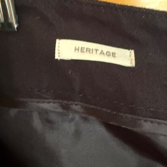 Talbots Heritage Womens Black Stretch Cotton Blend Flat Front Trousers Size 14 - Picture 8 of 8